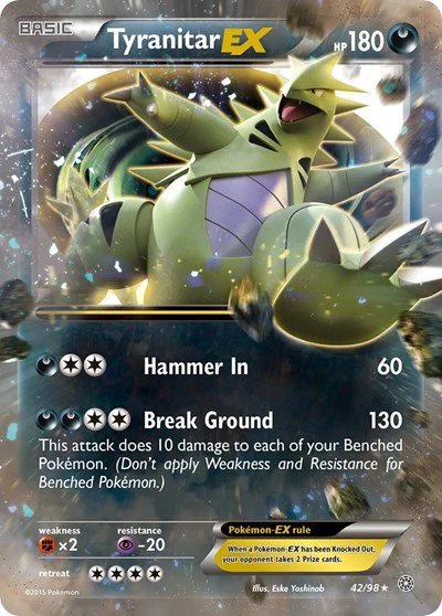 AOR: Tyranitar EX (Holofoil)