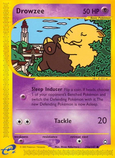 AQ: Drowzee (74a) (Reverse Holofoil)