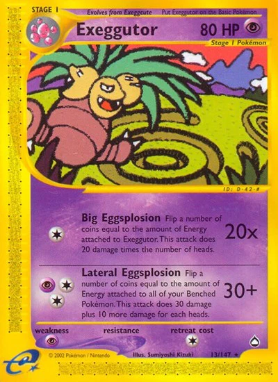 AQ: Exeggutor (13) (Reverse Holofoil)
