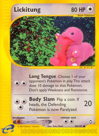 AQ: Lickitung (Reverse Holofoil)