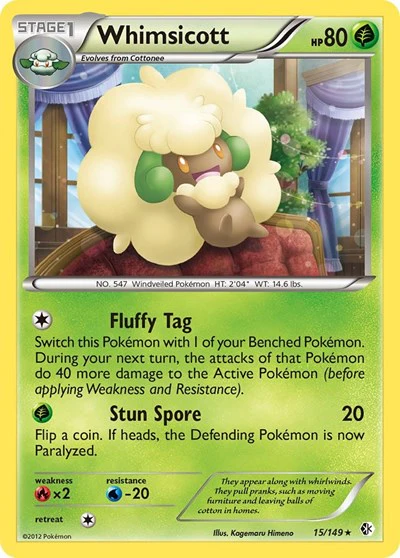 BCR: Whimsicott (Reverse Holofoil)