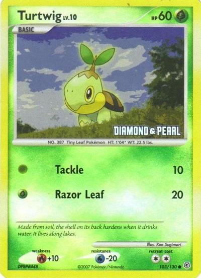BKP: Turtwig - 103/130 [Diamond & Pearl] (Reverse Holofoil)