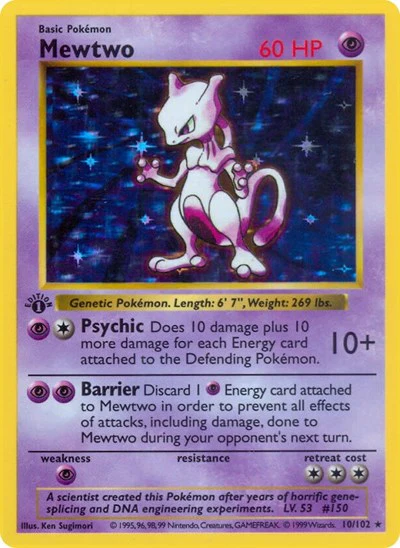 BSS: Mewtwo (1st Edition Holofoil)