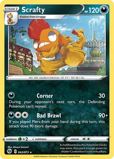 CHP: Scrafty (Reverse Holofoil)