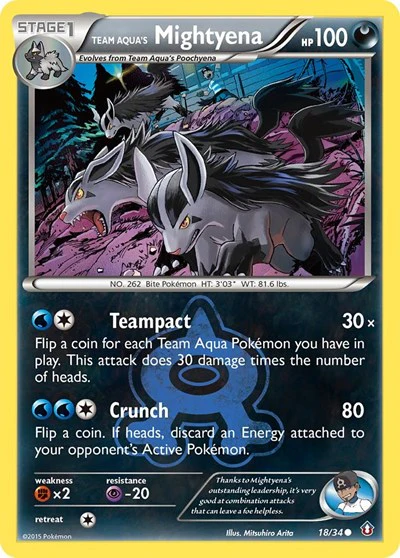 DCR: Team Aqua's Mightyena (Reverse Holofoil)