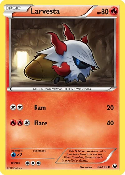 DEX: Larvesta (20) (Reverse Holofoil)