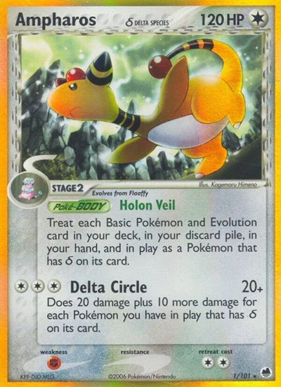 DF: Ampharos (Delta Species) (Holofoil)