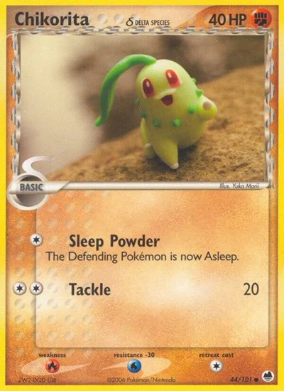 DF: Chikorita (Delta Species) (Reverse Holofoil)