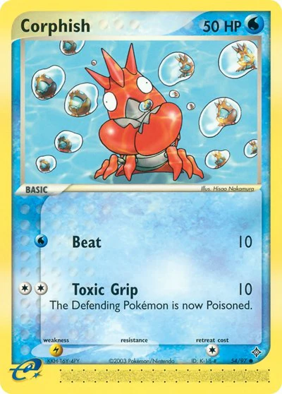 DR: Corphish - 54/97 (Reverse Holofoil)