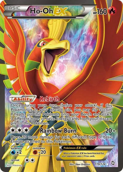 DRX: Ho-Oh Ex (119 Full Art) (Holofoil)
