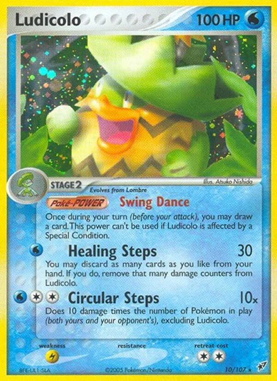 DX: Ludicolo - 010/107 (Reverse Holofoil)