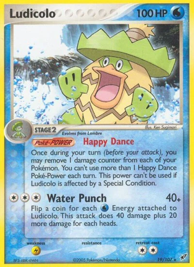 DX: Ludicolo - 019/107 (Reverse Holofoil)