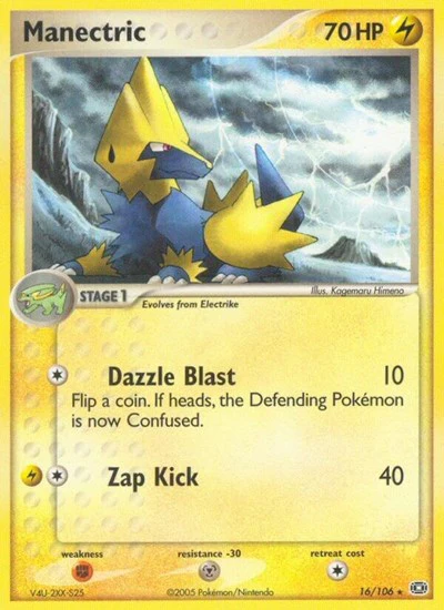 EM: Manectric - 016/106 (Reverse Holofoil)