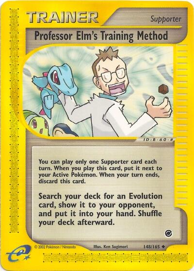 EX: Professor Elm's Training Method (Reverse Holofoil)