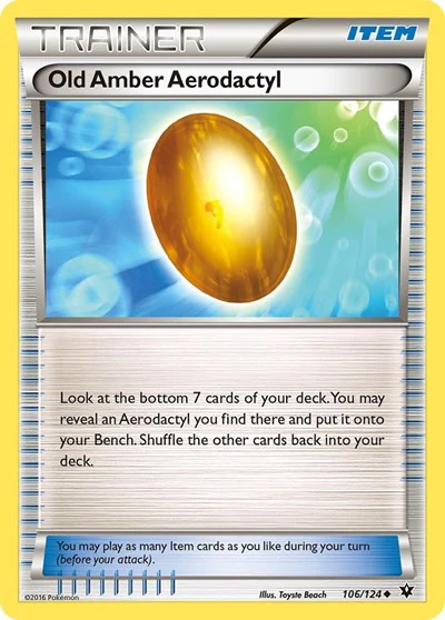 FCO: Old Amber Aerodactyl (Reverse Holofoil)