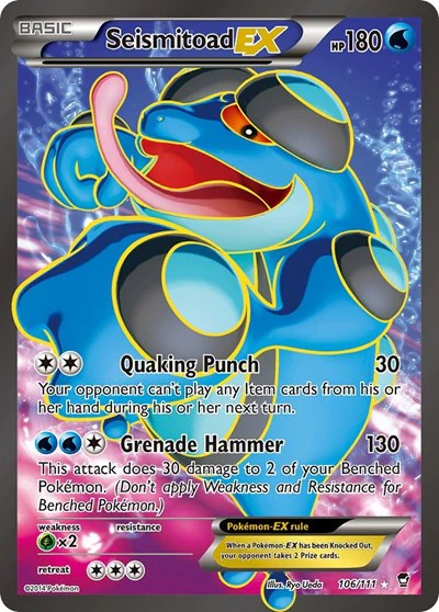 FFI: Seismitoad EX (106 Full Art) (Holofoil)