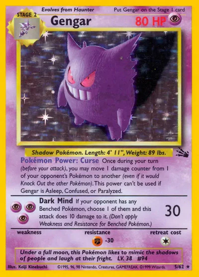 FO: Gengar (5) (Unlimited Holofoil)