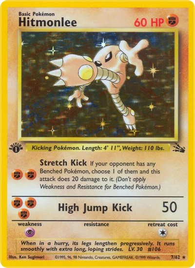 FO: Hitmonlee (7) (1st Edition Holofoil)