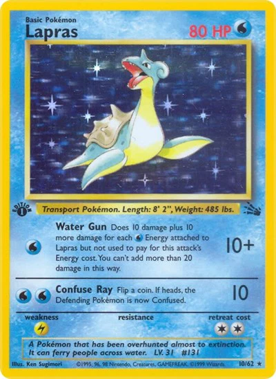 FO: Lapras (10) (1st Edition Holofoil)