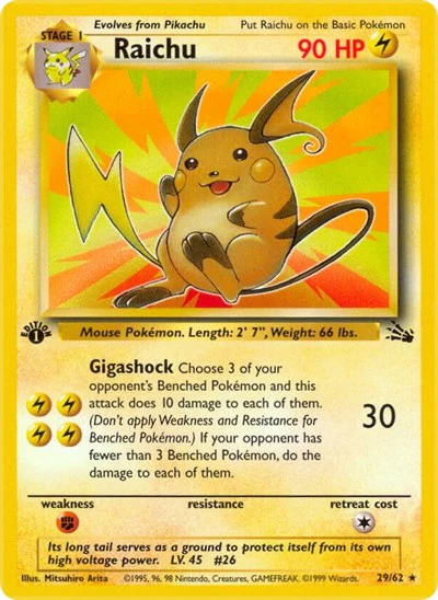 FO: Raichu (29) (1st Edition)