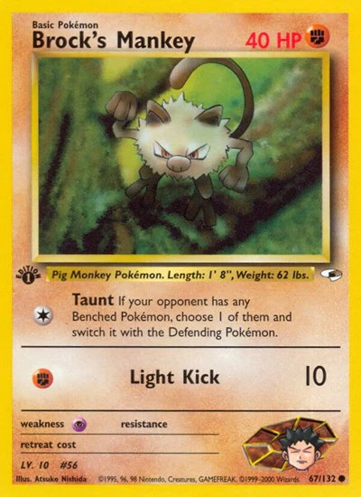 G1: Brock's Mankey (67) (Unlimited)