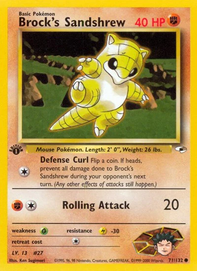 G1: Brock's Sandshrew (71) (Unlimited)