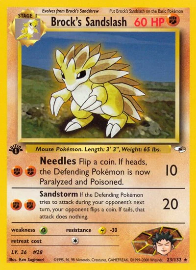 G1: Brock's Sandslash (1st Edition)
