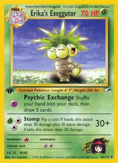 G1: Erika's Exeggutor (1st Edition)
