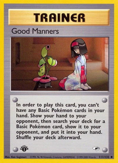 G1: Good Manners (Unlimited)