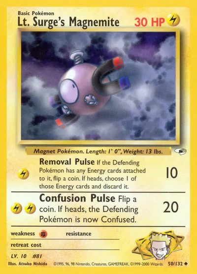 G1: Lt. Surge's Magnemite (50) (Unlimited)