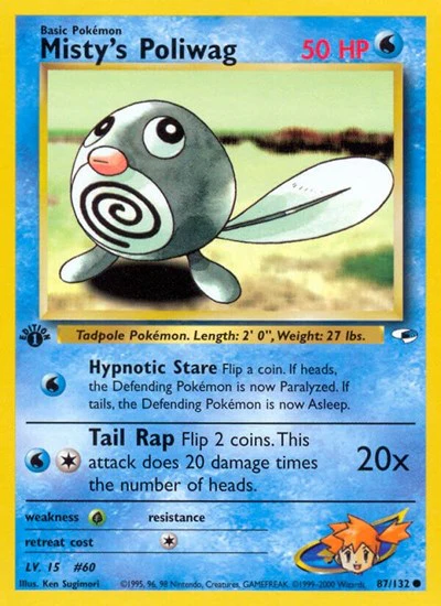 G1: Misty's Poliwag (1st Edition)