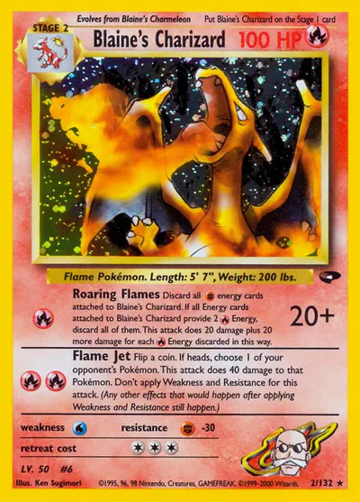 G2: Blaine's Charizard (Unlimited Holofoil)