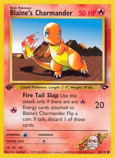 G2: Blaine's Charmander (1st Edition)