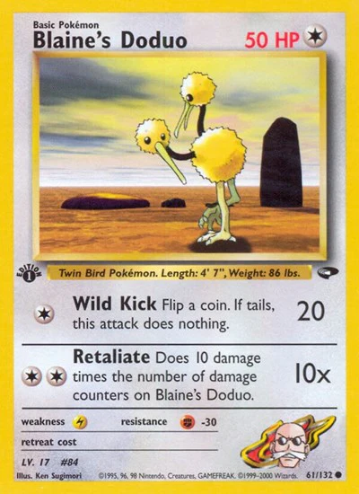 G2: Blaine's Doduo (1st Edition)