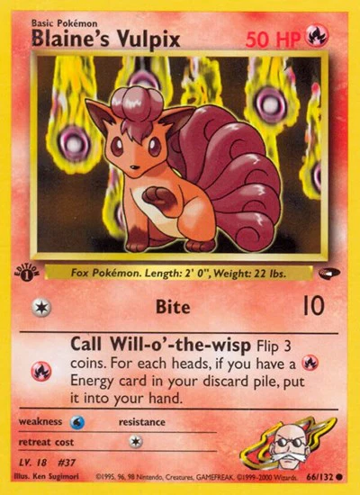 G2: Blaine's Vulpix (1st Edition)