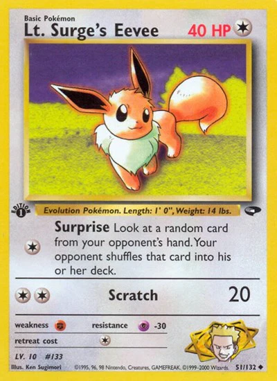 G2: Lt. Surge's Eevee (1st Edition)
