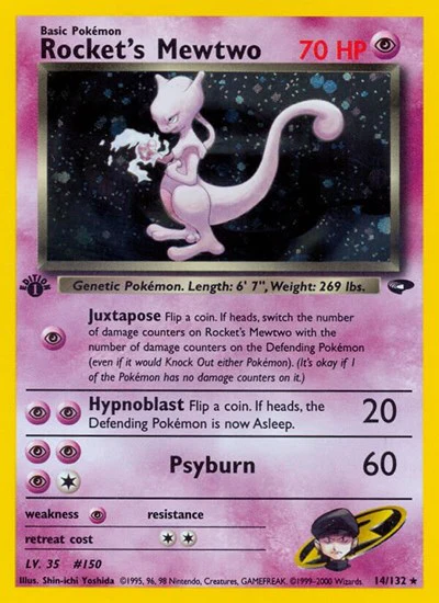 G2: Rocket's Mewtwo (1st Edition Holofoil)