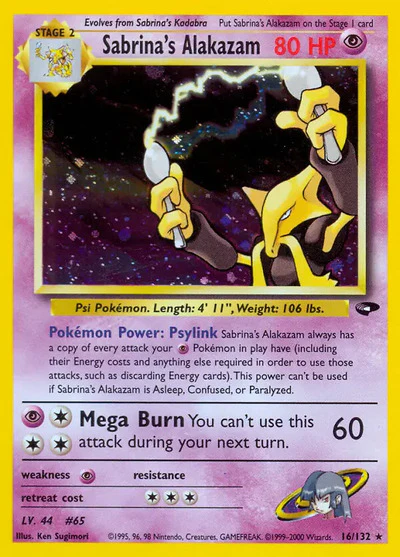 G2: Sabrina's Alakazam (Unlimited Holofoil)