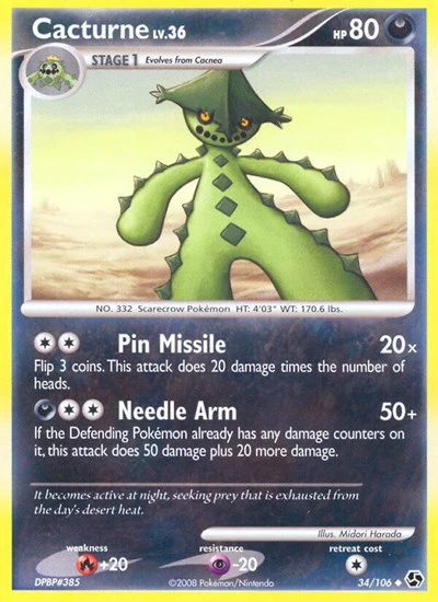 GE: Cacturne (Reverse Holofoil)
