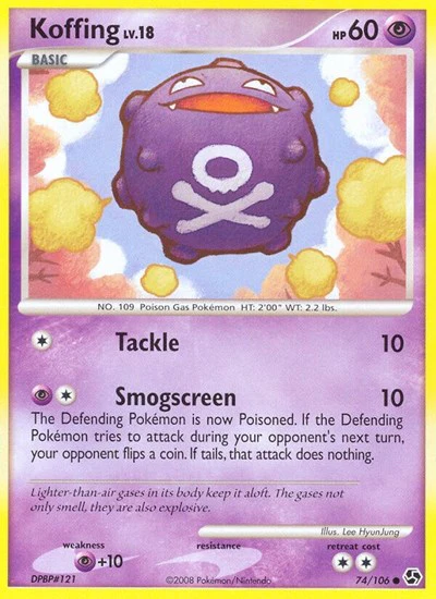 GE: Koffing (Reverse Holofoil)