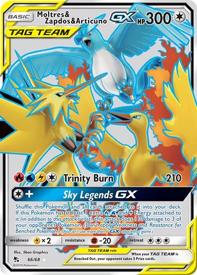 HIF: Moltres & Zapdos & Articuno GX (Full Art) (Holofoil)