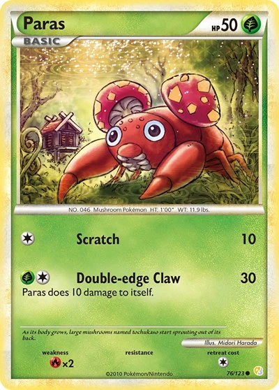 HS: Paras (Reverse Holofoil)