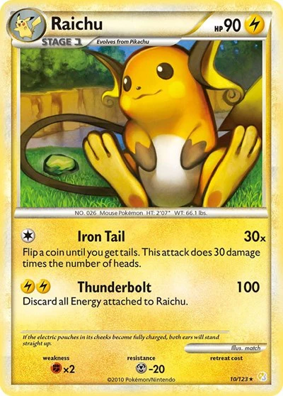 HS: Raichu (Reverse Holofoil)