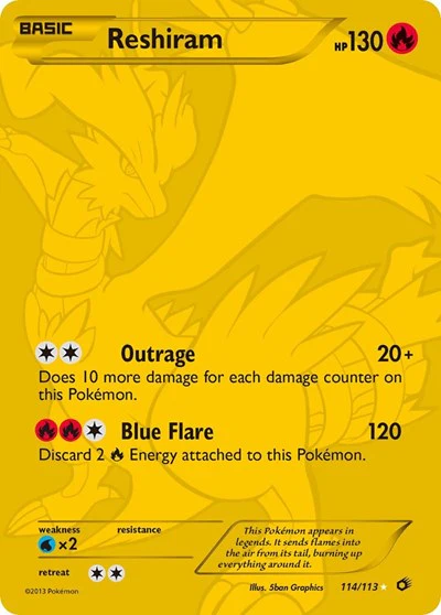 LTR: Reshiram (114 Full Art Secret Rare) (Holofoil)