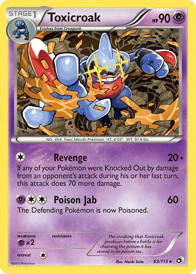LTR: Toxicroak (Reverse Holofoil)