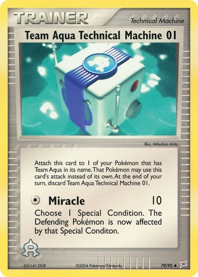 MA: Team Aqua Technical Machine 01 (Reverse Holofoil)