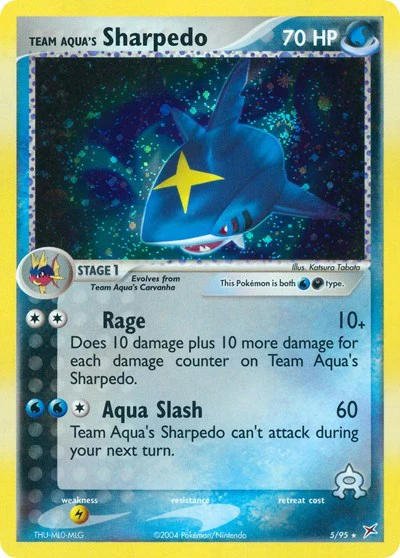 MA: Team Aqua's Sharpedo - 5/95 (Reverse Holofoil)