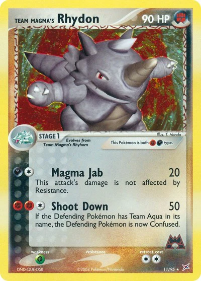 MA: Team Magma's Rhydon - 11/95 (Holofoil)