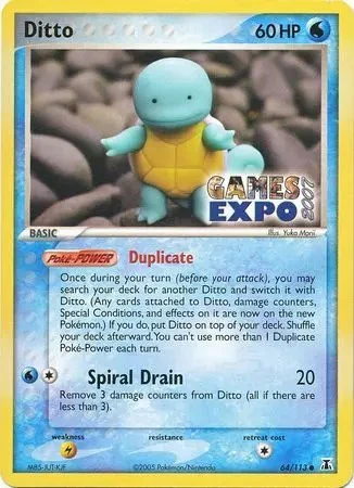 MCAP: Ditto (Squirtle) - 64/113 (Games Expo 2007)