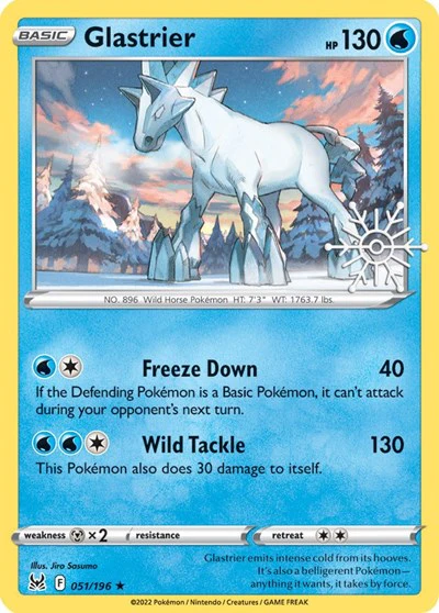 MCAP: Glastrier - 051/196 (Holiday Calendar) (Holofoil)